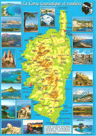 My Postcard Page France Corsica Map Corsica Sardinia Italy Tourist Attractions