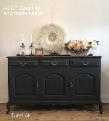 Beautiful Sideboard In Ascp Graphite And Matte Sealer Beautiful Sideboard Painted French Style Furniture Home Decor