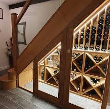 Tradectory On Instagram What A Stunning Under Stairs Wine Storage Project From Bondbespokestaircases In 2020 Home Wine Cellars Storage Under Staircase Under Stairs