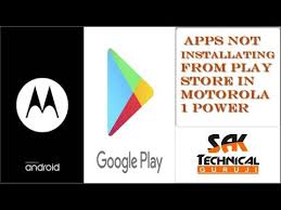 Apps Not Install From Play Store In Motorola 1 Power Fix Android Won T Download Apps Sak Youtube