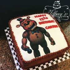 Five Nights At Freddy S Birthday Cake Springboro Ohio Tiffany S Creative Cakes Fnaf Cake 6th Birthday Parties 9th Birthday Parties