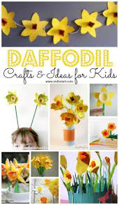 Daffodil Crafts For St David S Day Red Ted Art Make Crafting With Kids Easy Fun Daffodil Craft Spring Flower Crafts Flower Crafts Preschool