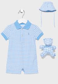 Buy Polo Ralph Lauren Blue Infant Gift Set For Kids In Mena Worldwide 320790381001