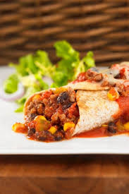 Mexikanische Enchiladas Mit Hackfleisch Bohnen Fullung Rezept Mexikanische Enchiladas Enchiladas Rezept Enchiladas