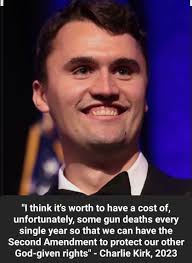 Let's not forget Charlie Kirk's sacrifice.
