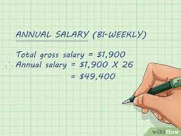 How do you compute a monthly net income? 4 Ways To Calculate Annual Salary Wikihow