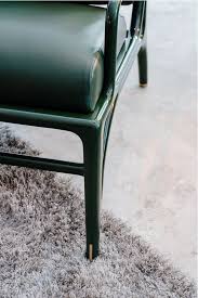 Akar De Nissim S Lounge Chair Cigar In Green Forest Finish Brass Feet Detail Interior Furniture Furniture Details Furniture