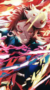 Tanjiro Flame Mask Kimetsu No Yaiba 4k Hd Mobile Smartphone And Pc Desktop Laptop Wallpaper 3840x2160 1920x1080 21 Anime Demon All Anime Characters Anime