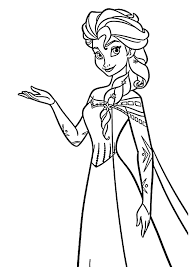 Elsa coloring pages is elsa coloring games drawing and coloring book for kids 3 to 5 year old elsa coloring pages is an educational game for the nursery 3 4 5 6 7 8 9 10 years everything is free. Sweet Princess Elsa Razukraski Com
