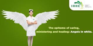 The Epitome Of Caring Ministering And Healing Angels In White Home Health Nurse Patient Care Home Health Care