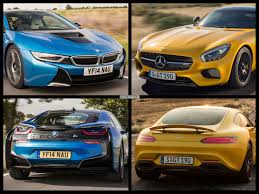 Image Comparison Mercedes Benz Gt Vs Bmw I8 Sportscar Duel Bmw I8 Bmw Benz