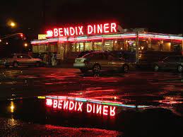 Bendix Diner On A Rainy Night American Diner Diner Aesthetic Diner