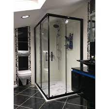 Kare desenli cam 5mm duşakabin. Celikler Kare Siyah Profil Tekne Kabin 5 Mm Temperli Cam Fiyati