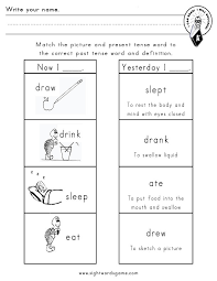 Common Irregular Verbs Sight Words Reading Writing