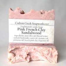 Sandalwood Pink French Clay Soap Traditional Olive Oil Etsy French Pink Clay Pink Clay Clay Soap