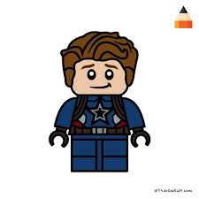 Lego Captain America Marvel Movies Cartoon Drawings Drawings