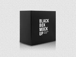 Black Box Product Packaging In Side View And Front View Mockup Template For Your Design In 2020 Mockup Template Pink Jewelry Box Black Box