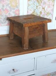 Small Wooden Stool Tabouret Bois Meubles Rustiques Escabeau Bois