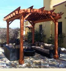 Arched Pergola Kits Redwood Arched Garden Pergolas Kitchendesignkit Outdoor Pergola Pergola Plans Pergola