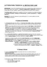Settecento tedesco ed europa romanza: La Letteratura Tedesca Dal Settecento Ad Oggi Docsity