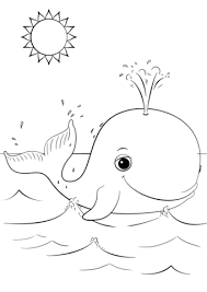 Cute Cartoon Whale Coloring Page From Cartoon Whale Category Select From 24898 Printable Cr Whale Coloring Pages Mermaid Coloring Pages Cartoon Coloring Pages