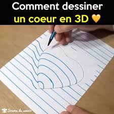 Comment dessiner une montagne racontée étape par étape. Source Du Savoir Comment Dessiner Un Coeur En 3d Facebook