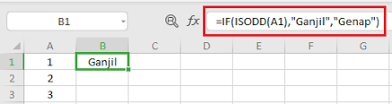 Nombor genap dan nombor ganjil online worksheet for tahun 4. Mari Belajar Excel Bagaimana Menentukan Nombor Ganjil Atau Genap Dalam Excel