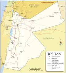 The rules in each border. Political Map Of Jordan Nations Online Project