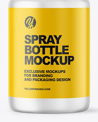 Are you searching for body lotion png images or vector? Frosted Spray Bottle Mockup In Bottle Mockups On Yellow Images Object Mockups