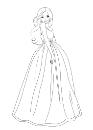 Barbie Coloring Pages For Girls Free Printable Princesa Para Pintar Barbie Para Colorear Dibujos Para Colorear Gratis