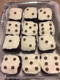 Cute Dice Brownies For A Casino Themed Birthday Party Fun Desserts Party Food Themes Casino Party Foods