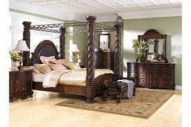 Inspired by the grandeur and grace of old world traditional style. North Shore King Poster Bed With Canopy Ashley Furniture Homestore