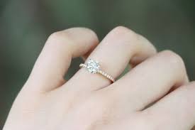 Dainty Engagement Ring Petite Diana Engagement Ring Do Amore Wedding Rings Unique Dainty Engagement Rings Beautiful Engagement Rings