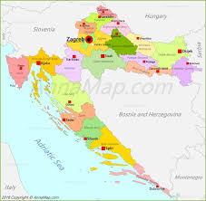 63 accommodations croatia, zagreb, zagreb. Croatia Map Map Of Croatia Annamap Com