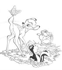 Immagini Bambi Disney Az Colorare