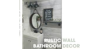 5 out of 5 stars. 9 Incredible Ideas For Rustic Bathroom Wall Decor