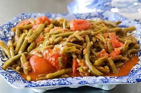 Green Beans With Tomatoes Recipe Green Bean Recipes Green Beans Thanksgiving Green Beans