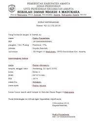 Pdf (model 3) format excel (xls): Contoh Surat Keterangan Aktif Sekolah