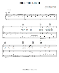 I See The Light Sheet Music Tangled Sheetmusic Free Com