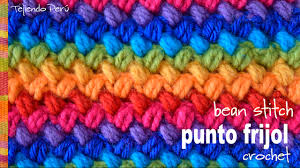 Un ejemplo diferente de tejido de ganchillo, muy facil de hacer y que queda maravilloso. Punto Frijol Tejido A Crochet Bello Y Reversible Crochet Bean Stitch Tejiendo Peru Youtube