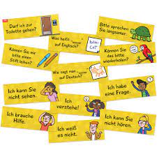 I left my homework at home. Amazon Com Classroom Phrases German Signs Set Of 12 Office Products