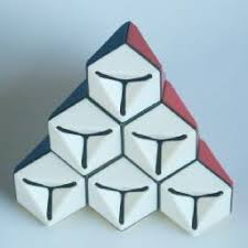 You don't want to remove too much off of each face, since that can skew the alignment of the blocks. Rubik S Triamid
