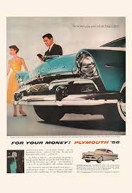 Classic 1956 Car Ad Ameican Car Poster Mid Century Car Etsy Vintage Cars Retro Cars American Classic Cars