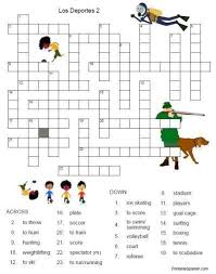 If you are a novice at crossword puzzles, these tips can get you started right. Best Printable Spanish Freebie Of The Day Los Deportes Best Worksheets For Kids