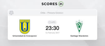 Head to head statistics and prediction, goals, past matches, actual form for primera division. Universidad De Concepcion Vs Santiago Wanderers 12 02 2017 Stream Results