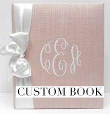 Custom Baby Book In Choice Of Fabric By Jan Sevadjian Designs