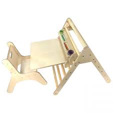 In the middle ages, the trestle table was often little more than loose boards over trestle legs for ease of assembly and storage. Junior Pikler Desk Set Play Learn Sustainably Made Ligneus Uk