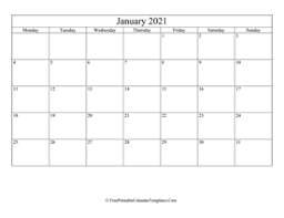 It's the first month of the year both in gregorian and julian calendars! January 2021 Calendar Templates Freeprintablecalendartemplates Com