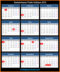 Public Holidays 2019 For Canada Holiday Calendar Calendar Printables Canada Holiday