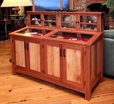 redwood display cabinet by thomas lutz